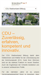 Mobile Screenshot of cdu-bitburg.de